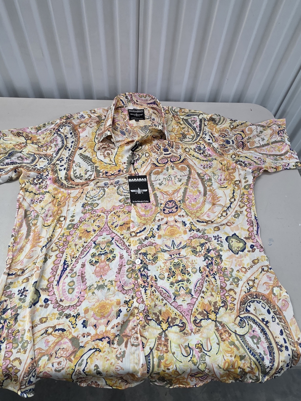 Barabas Slim Fit Button Down Shirt Men's Size XXL NWT
